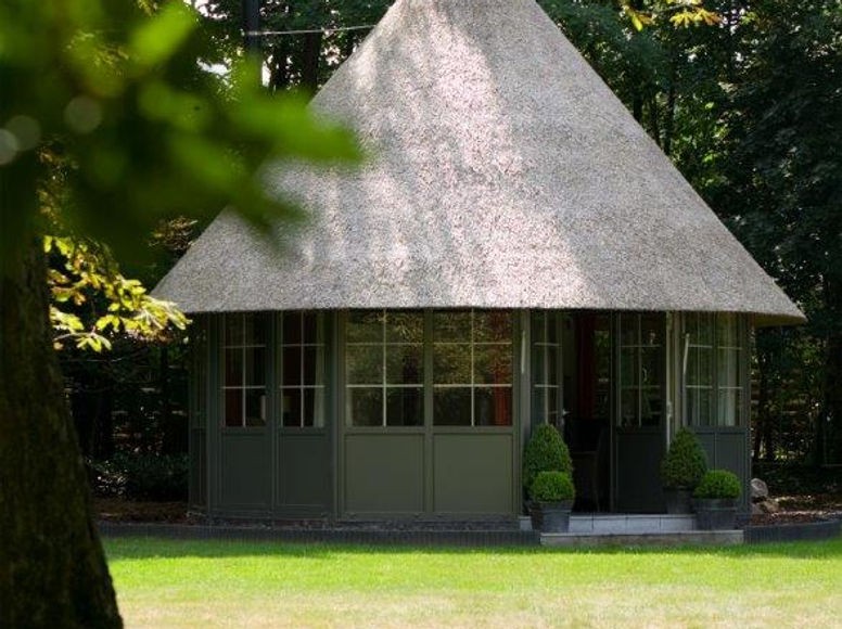 Eiken tuinpaviljoen op maat - Rasenberg