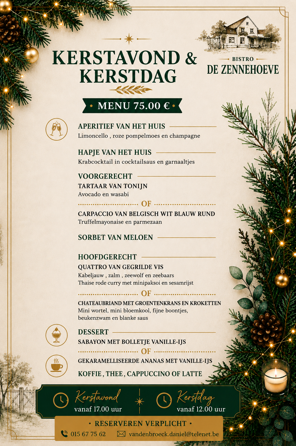 Kerstavond en Kerstdag