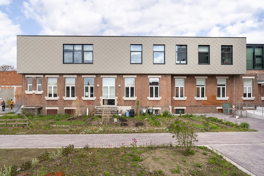 Mechelen opbouw schoolgebouw